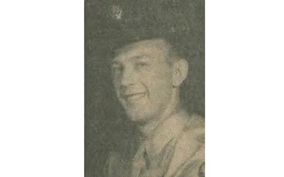 A photo of a service member in his uniform